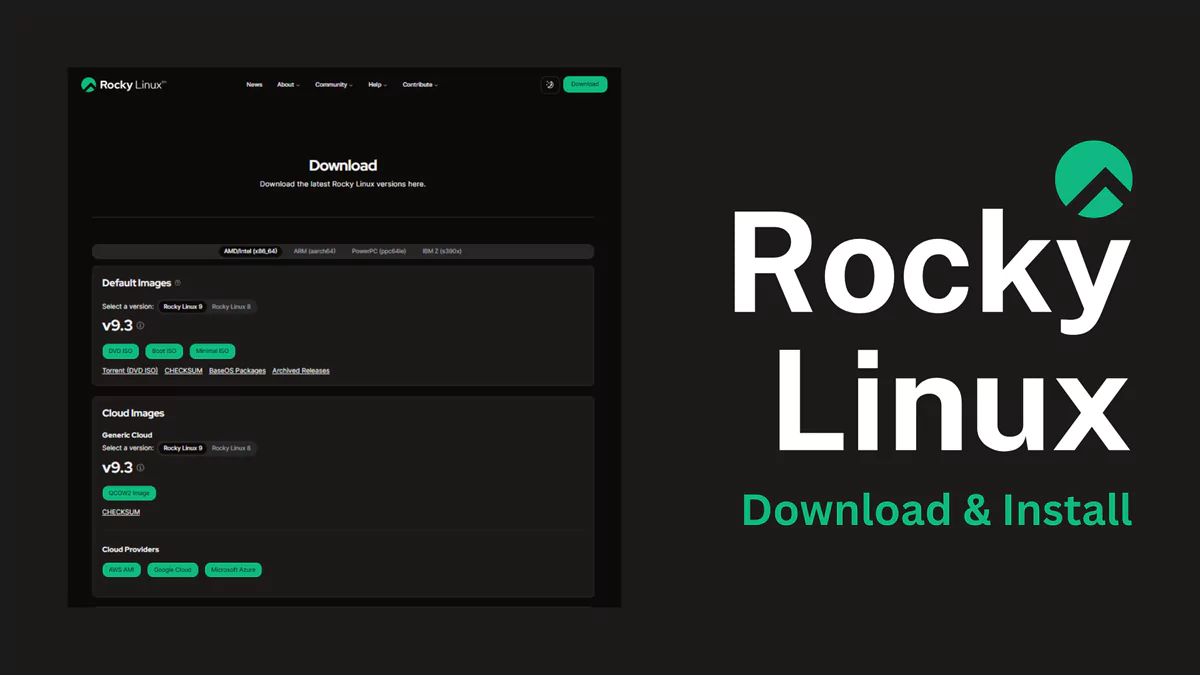 Guide to download and Install Rocky Linux